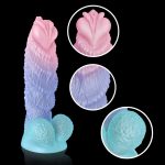 Pinecone Alien Anal Plug - Liquid Silicone, Soft Extra Large Alternative Anal Sex Toy with Anal Beads