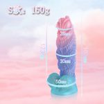 Pinecone Alien Anal Plug - Liquid Silicone, Soft Extra Large Alternative Anal Sex Toy with Anal Beads