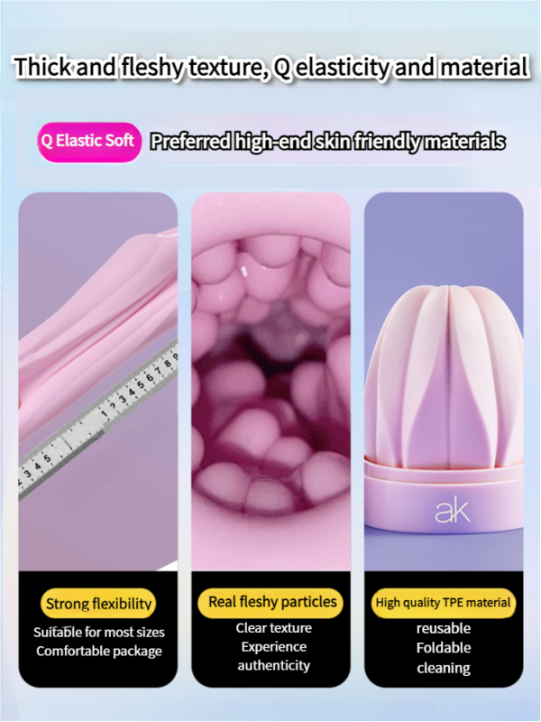 Sakura Collection Mini Discreet Male Masturbator - Compact Travel-Friendly Disposable Pocket Toy for Private Use