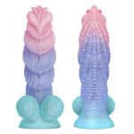 Pinecone Alien Anal Plug - Liquid Silicone, Soft Extra Large Alternative Anal Sex Toy with Anal Beads